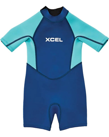 Xcel Youth Axis 2mm S/S Springsuit - Black/Green Camo