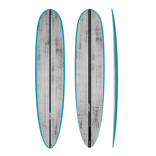 Torq ACT 24/7 Longboard - Brushed grey/Teal Rails