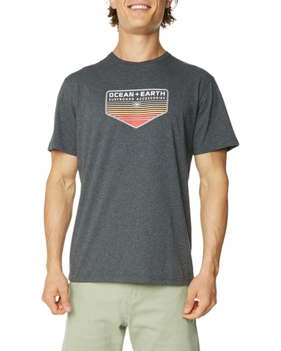 O&E Men's Spearhead Tee - Charcoal Marle