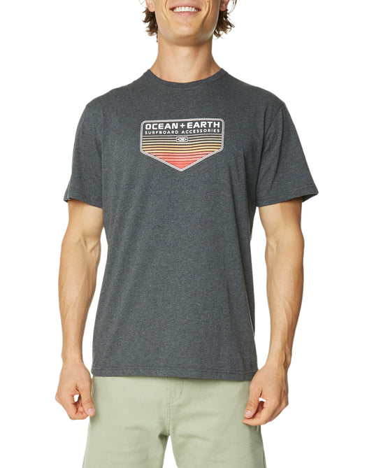 O&E Men's Spearhead Tee - Charcoal Marle