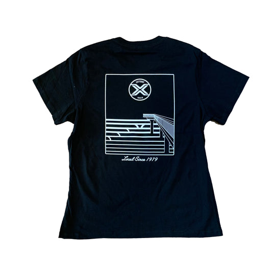 Exit Surf Youth Local Lines Tee - New Brighton - Black