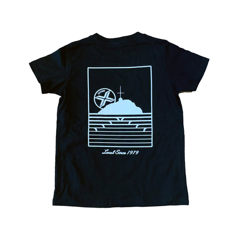 Load image into Gallery viewer, Exit Surf Youth Local Lines Tee - Sumner - Black
