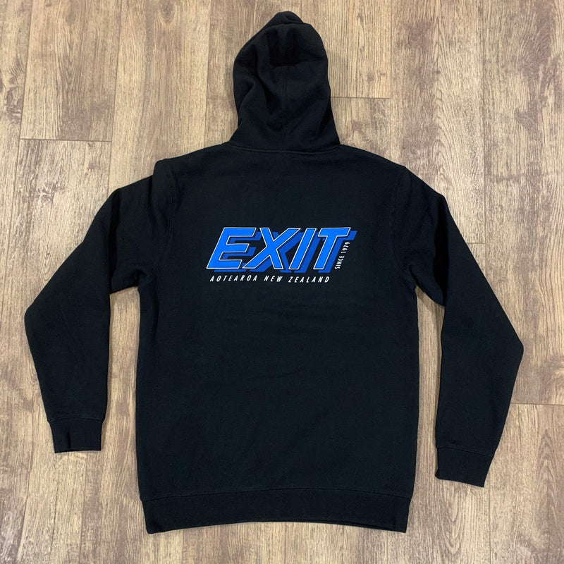 Load image into Gallery viewer, Exit Surf OG Logo Hoody - Black/Blue
