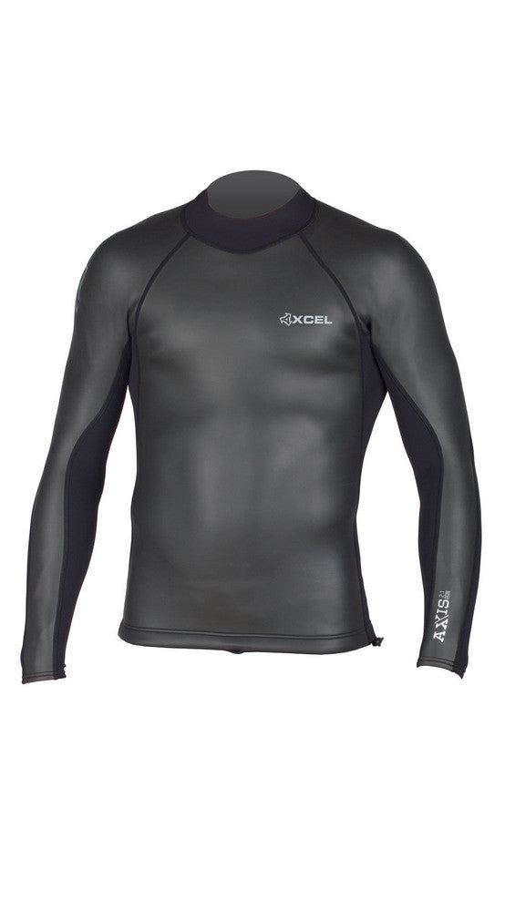 Load image into Gallery viewer, Xcel Axis L/S Smoothskin Backzip Top - Black
