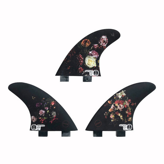 Captain Fin Dion Agius Flowers Twin Tab Tri Fin Set