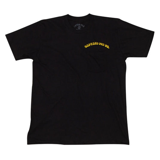 Captain Fin Type Type Tee - Black/Green