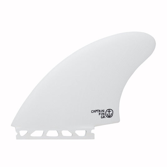 Captain Fin CF Keel Single Tab - White