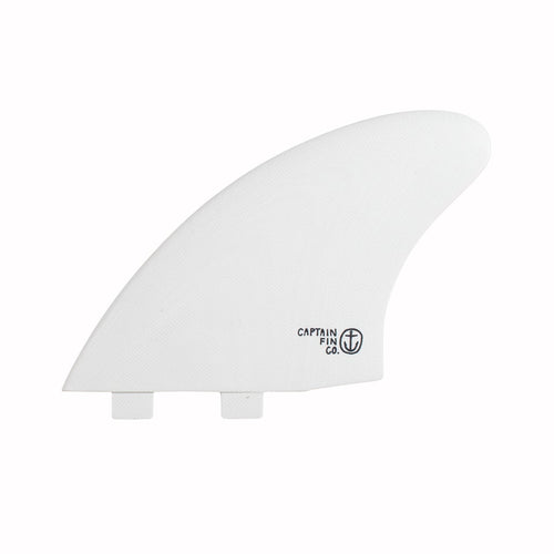 Captain Fin CF Keel Twin Tab - White