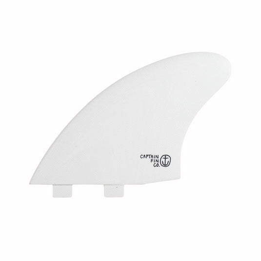 Captain Fin CF Keel Twin Tab - White