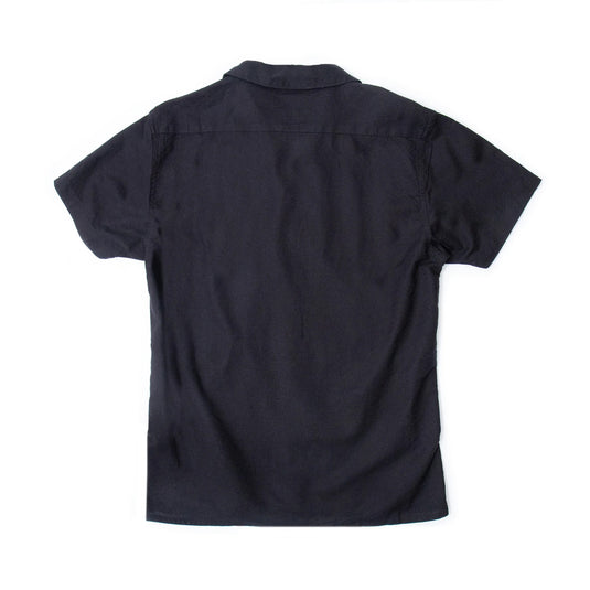 O&E Linen S/S Shirt - Dull Black