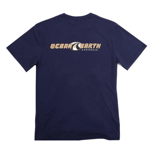 O&E Nineties Wave Tee - Navy