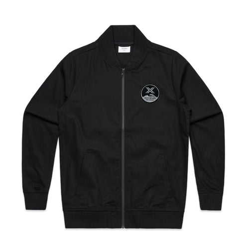 Exit Surf Patched Bomber Jacket - Black