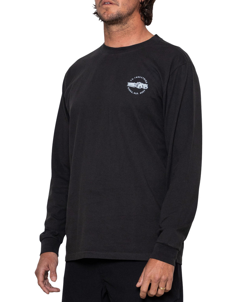 Load image into Gallery viewer, JS Industries Baron Longsleeve Tee - Blk
