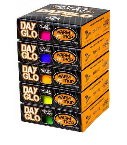 Sticky Bumps DAY-GLO Colour Wax - Warm/Tropical