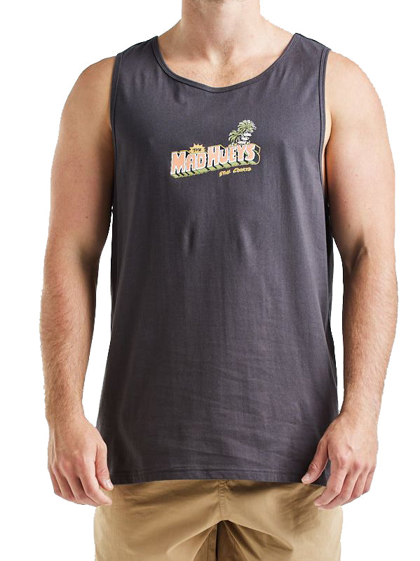 Load image into Gallery viewer, The Mad Hueys Dirty Vacay Tank - Vintage Black
