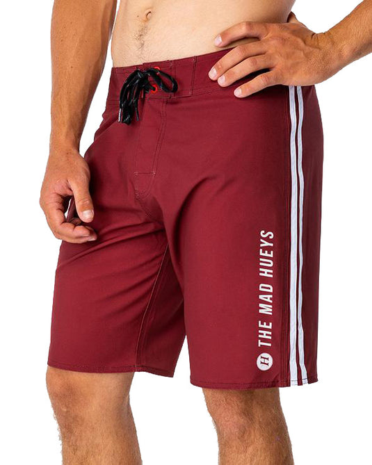 The Mad Hueys Mary Jane Boardshort - Maroon