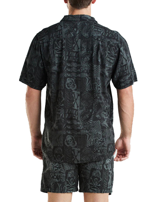 The Mad Hueys Drink Quick II Woven Shirt - Vintage Black