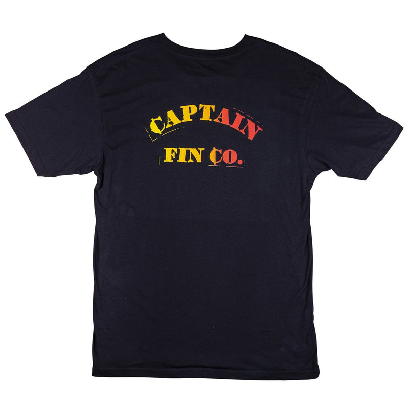 Load image into Gallery viewer, Captain Fin Van Font Tee - Black
