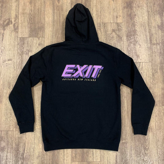 Exit Surf OG Logo Hoody - Black/Purple